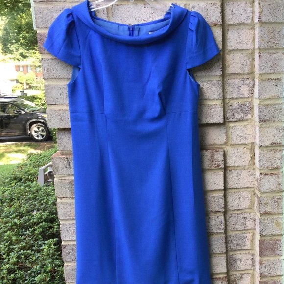 Elise High Stand Boat Collar Midi Dress - Picture 1 of 2